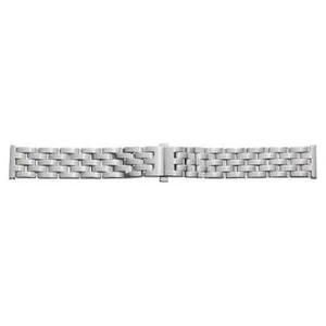 Stalux Edelstahl Uhrenarmband - Massiv - Silber - 24 mm - Ersatz-Armband - Picture 1 of 2