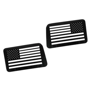 Black Rear Window Louver USA Flag Trim Stickers fit for Ford Bronco 21-23 New - Imagen 1 de 4