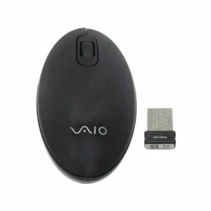 Sony Vaio VGP-WMS30 2.4GHZ Wireless Mouse with Compact USB Receiver Black - Picture 1 of 5