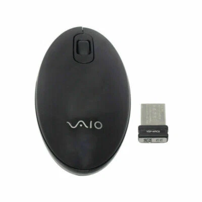 Sony Vaio VGP-WMS30 2.4GHZ Wireless Mouse with Compact USB Receiver Black - Image 1 of 4