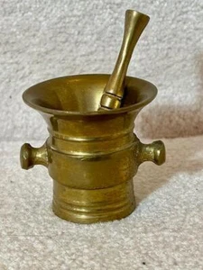 Vintage Messing kleiner Mini-Apotheker Mörser und Stößel 2,25" - Bild 1 von 6