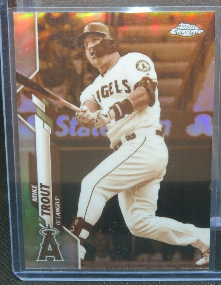 #219 2020 Topps Chrome Mike Trout Sepia Refractor 1 - Image 1 of 1