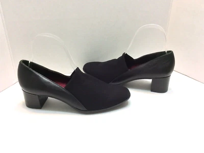 Zapatos sin cordones MUNRO America negros elásticos superiores talla US7M EU37 UK5 Foto 1 de 4