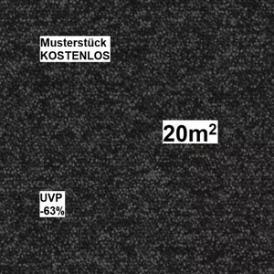 Teppichfliesen Anthrazit Schwarz NEU B1 50x50 20qm 7 mm UVP 54€ Schallabsorption - Bild 1 von 12
