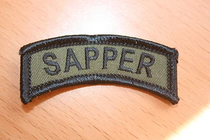 EDICIÓN MODERNA EJÉRCITO ZAPADOR LENGÜETA HOMBRO BALANCÍN TELA TENUE - Imagen 1 de 1