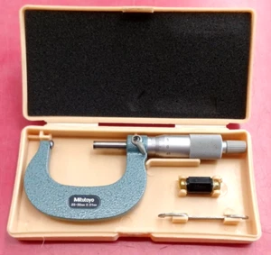 Mitutoyo BMS-50 Micrometer 115-116 Single Spherical Anvil Tool From Japan [VG] - Picture 1 of 12