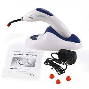 Dental 5W LED Curing Light Lamp Wireless Cordless 2200mW/cm Denjoy blue light - Picture 1 of 24