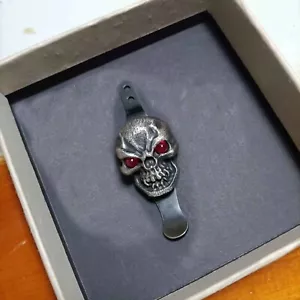 "Einäugiger GROSSER Schädel-Taschenclip für Rick Hinderer XM18 3,5"" - Bild 1 von 1