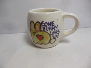 Vintage in Style of Kate Ardencraft Handmade Some Bunny Loves You Cup Mug Arden - Picture 1 of 9