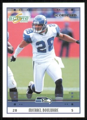 2005 Score Scorecard #261 Michael Boulware /599 - Image 1 of 2