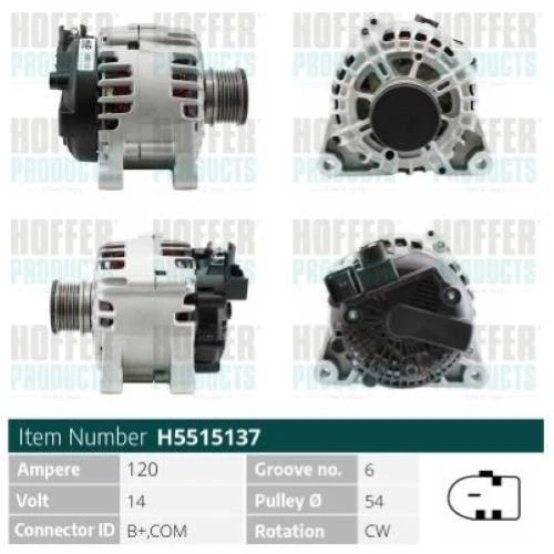 Alternatore per FORD C-MAX II H5515137 < - Immagine 1 di 3