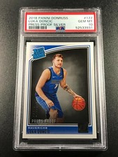 LUKA DONCIC 2018 PANINI DONRUSS #177 PRESS PROOF PARALLEL ROOKIE RC /349 PSA 10