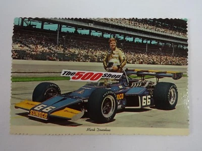 1972 Mark Donohue Sunoco McLaren Penske Indianapolis 500 Postcard Qualified  - Image 1 of 4