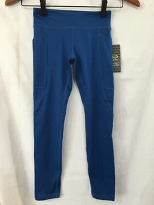 NWT Athletic Works Active Girls Leggings Royal Blue with pockets many sizes - Picture 1 of 5