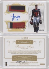 2018 Panini Flawless Gold /10 Francisco Mejia RPA Rookie Dual Patch Auto RC