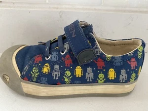 Keen - Coronado Kids Canvas Shoes Size 10 w/Robots EUC - Picture 1 of 8