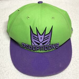 Decepticon Kids SnapBack Cap Green Purple Transformers