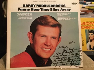 HARRY MIDDLEBROOKS* FUNNY HOW TIME SLIPS AWAY LP* BIG HIT!!! *  SIGNED  * 1968 - Image 1 of 4