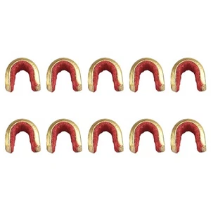 Brass String Nock Nocking Point Set for Recurve Small/Medium Size (5 Sets) - Picture 1 of 32