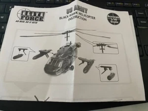 BLUE PRINTS INSTRUCTIONS bbi elite FORCE BLACK HAWK HEILCOPTR - Picture 1 of 1