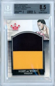 2013 SPORTKINGS BODY OF WORK - 1/1 JOE FRAZIER ON-CARD ART + RELIC! - BGS 8.5 - Picture 1 of 2