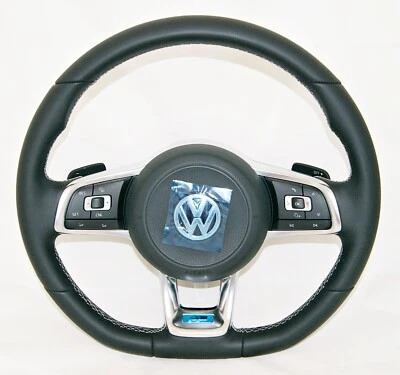 New OEM VW GOLF JETTA POLO Complete R Line Steering Leather Wheel - Image 1 of 4