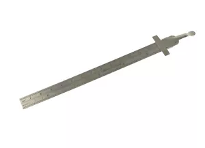 6" Steel Pocket Ruler w/ Clip Inches to Millimeters Jewelry Making Sizer Tool - Picture 1 of 2