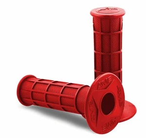 A'ME Moto Grips Motorcycle E-bike Dirt Bike Full Waffle Grips Off Road  - RED - Picture 1 of 1