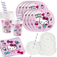 Hello Kitty Basic-Set Tischdekoset, 54-tlg. für 8 Kinder