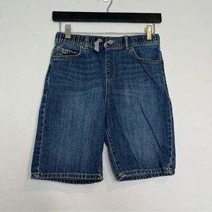 Children's Place Boys size 12 Dark Wash Shorts Preppy stretch waist vacation - Picture 1 of 5