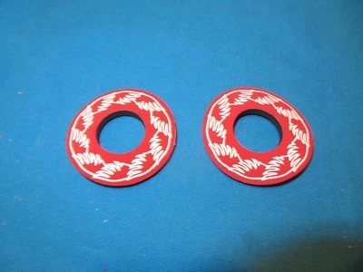 SE Racing BMX Bicycle Grip Wing Donuts in Red - New - Image 1 of 4
