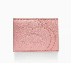 Tiffany & Co. Return to Tiffany Card Case Leather(Blush Pink) #706EK22 - Picture 1 of 2