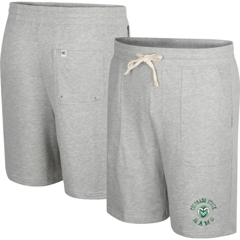 Men's Colosseum Heather Gray Colorado State Rams Love To Hear This Terry Shorts Cover