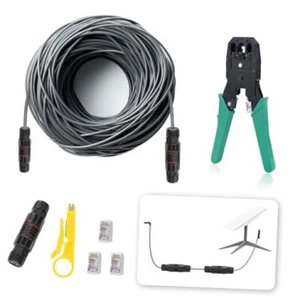 75 Ft Replacement Cable for Starlink with Repair Kit, IP68 Waterproof - Picture 1 of 8