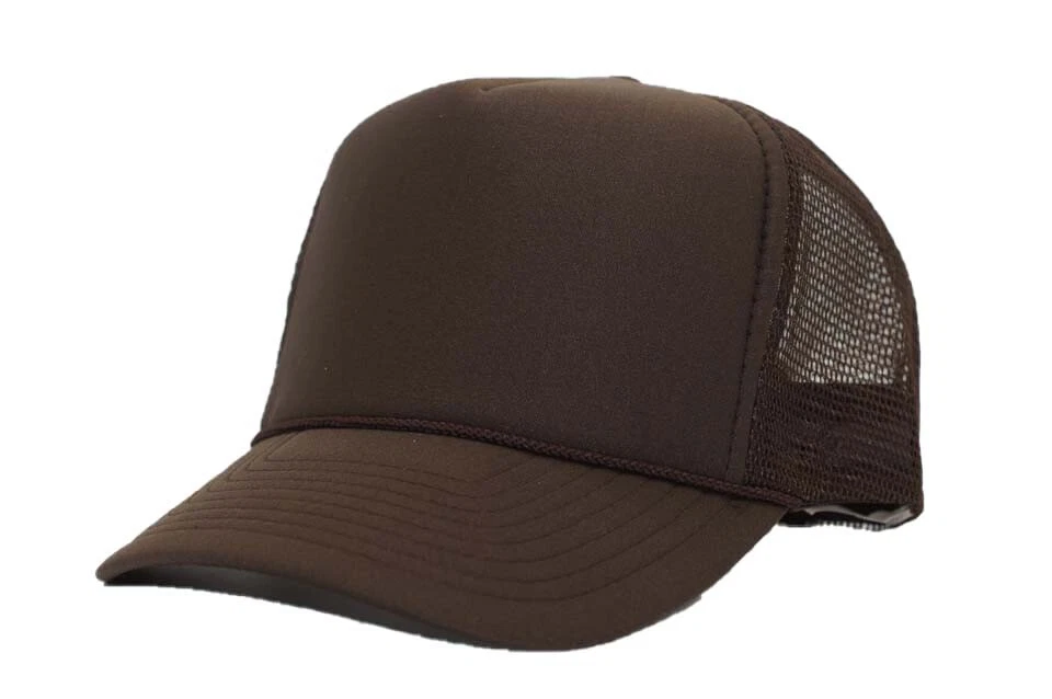 Trucker Hat Foam Mesh Baseball Cap Adjustable Snapback Solid Plain Men Hats - Image 1 of 1