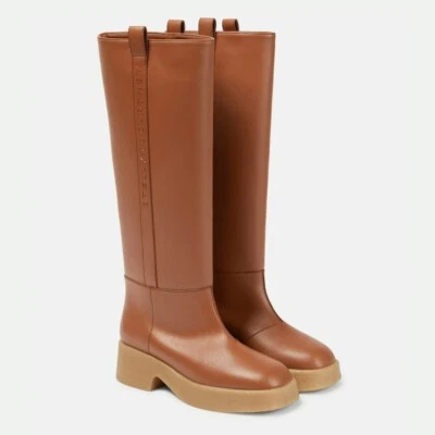 Bota de plataforma Stella McCartney Skyla para mujer hasta la rodilla marrón talla 38 precio de venta sugerido por el fabricante $1,045 Foto 1 de 4