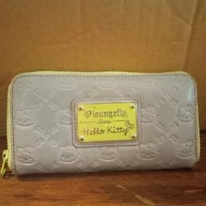 Loungefly Loves Hello Kitty Wallet Gray Neon Green - Picture 1 of 12