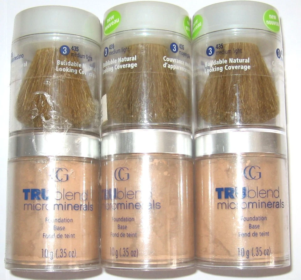 3x Covergirl Trublend Microminerals Foundation -435 Medium Light- New - Bild 1 von 1