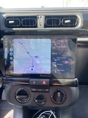 AUTORADIO ANDROID CARPLAY CITROEN C3 C4 AIRCROSS  2017-2023 STEREO AUTO TOUCH - Immagine 1 di 3