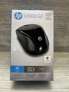 HP X3000 G2 Wireless Optical Mouse - Black New - Picture 1 of 9