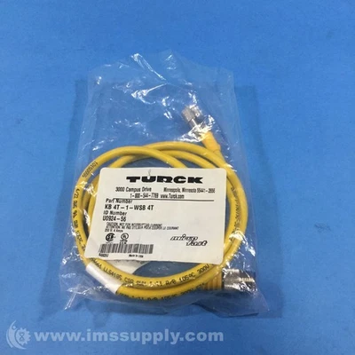 Turck KB 4T-1-WSB 4T Industrial Cable FNOB - Image 1 of 4