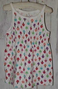 Jumping Beans weiß rosa lila blau Eiscreme Kegel Tank Shirt Größe 5 5T *S25 - Bild 1 von 3