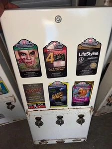 VINTAGE 1980 CONDOM NOVELTY VENDING MACHINE ORIGINAL PREVIOUSLY REFURBISHED - Picture 1 of 7