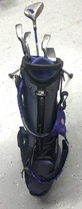 USKG U.S. Set mazze da golf junior ultraleggere ultra 54" per bambini e borsa supporto viola - Foto 1 di 7