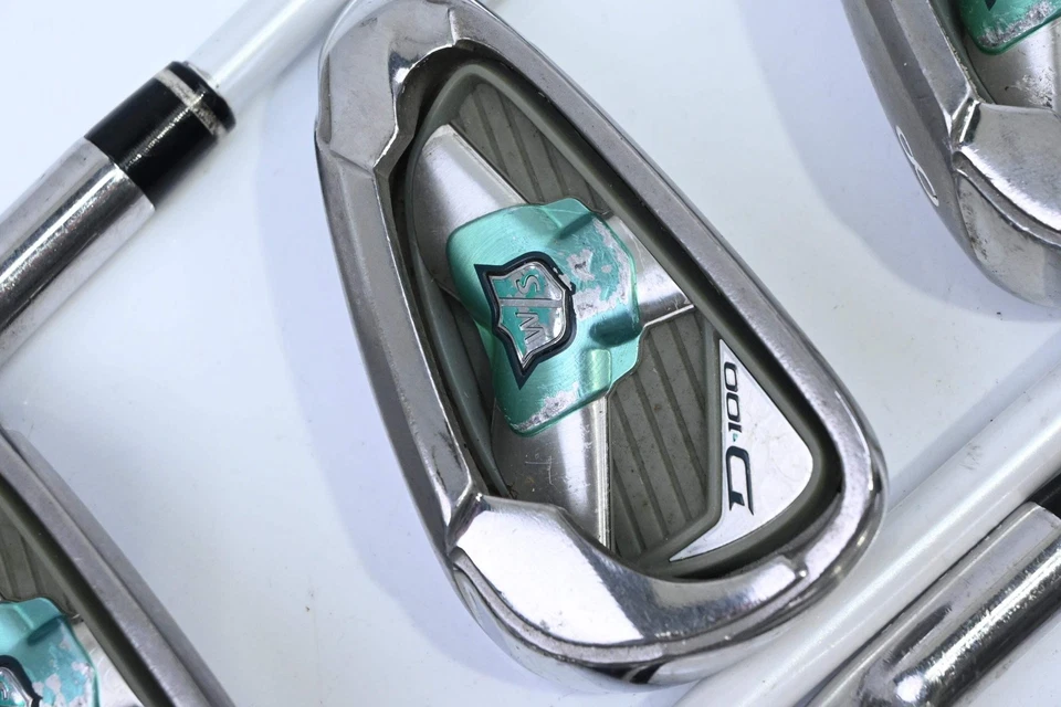 Ladies Wilson D100 Irons / 6-PW+SW / Ladies Flex UST Mamiya SL 50 Shafts - Image 1 of 4