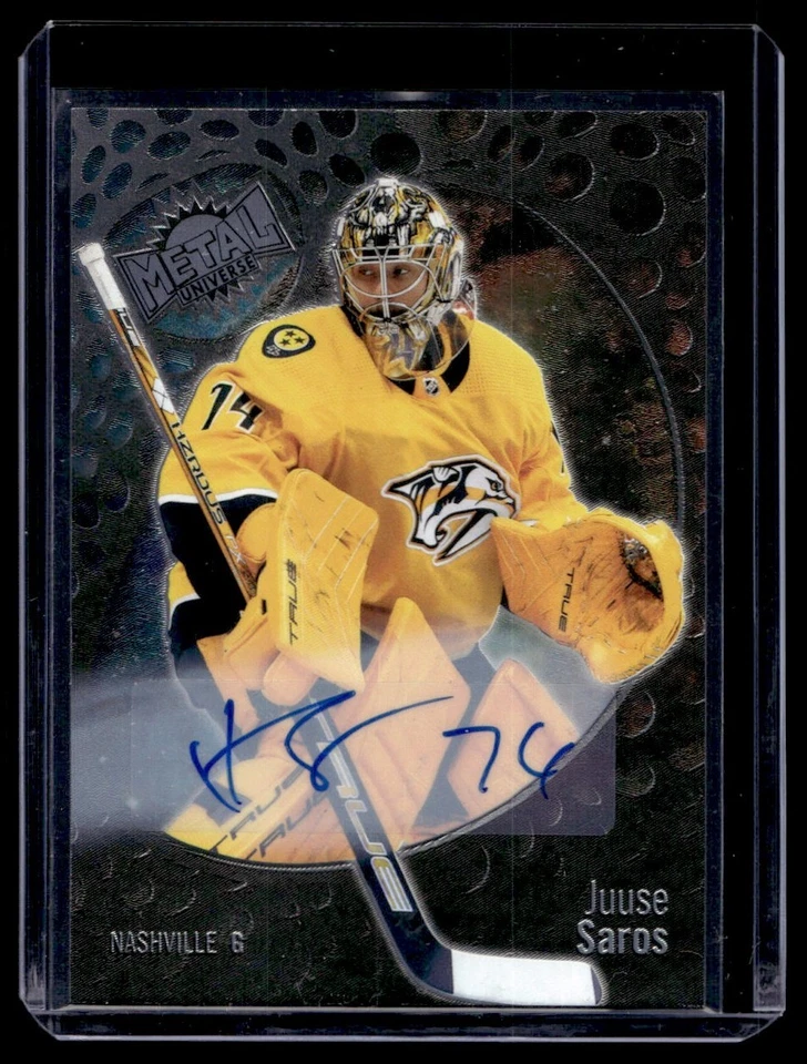 2022-23 Skybox Metal Universe Silver FX Auto Juuse saros #68 - Image 1 of 2