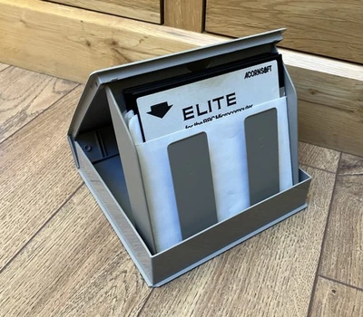 Vintage Burroughs 5.25 Floppy Disk Storage Case Box & 8 Floppy Disks - Untested - Image 1 of 4