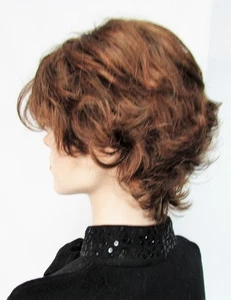 Raquel Welch Wig Kanekalon Women Wavy Short Brown - Picture 1 of 3