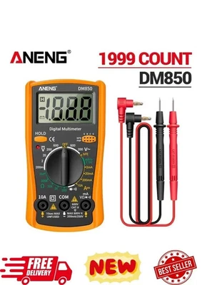 Professional Digital Multimeter Voltmeter Ohmmeter Ammeter Multi Tester Meter UK - Image 1 of 4