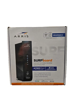 Arris SURFboard SBG6950AC2-RB Wireless Cable Modem - Image 1 of 3